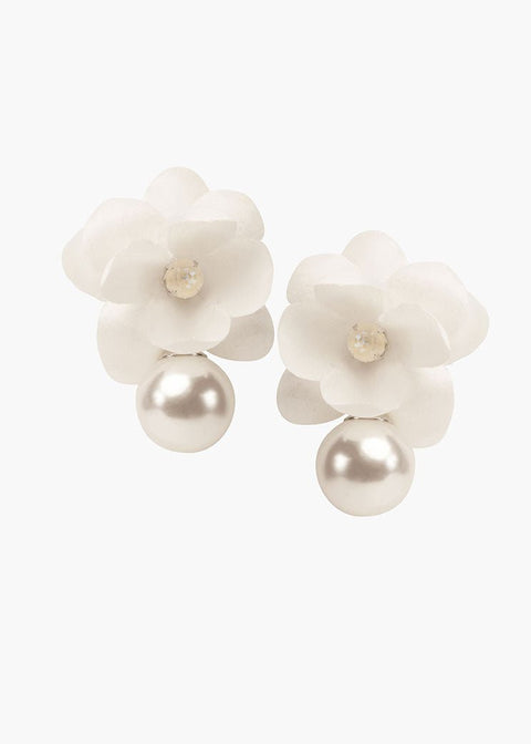 Organna Pearl Stud Earring - bridal Earrings - Elizabeth Bower