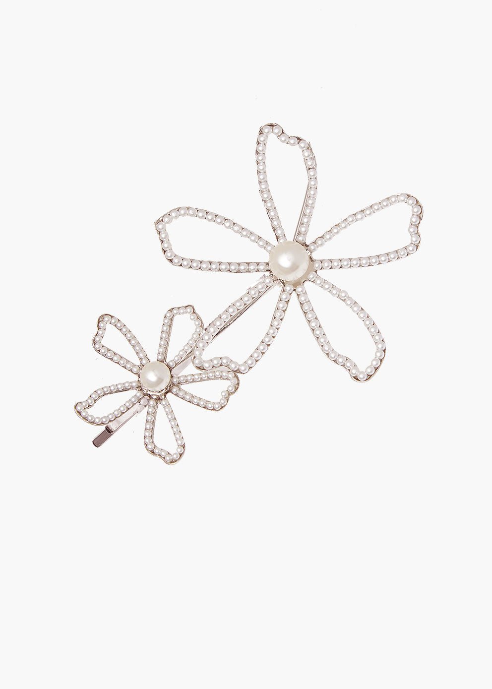 Pavet Daisy Dublet Floral Pearl HairpinEarringsElizabeth Bower