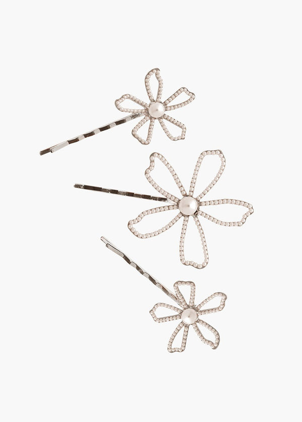 Pavet Daisy Floral Bridal HairpinshairpinElizabeth Bower