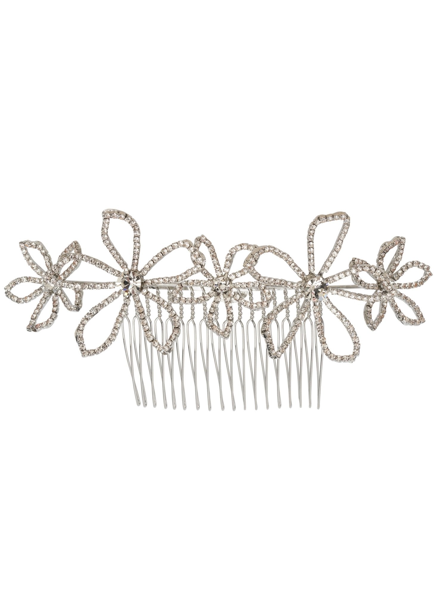 Pavet Garland Crystal Comb - Bridal | Elizabeth Bower