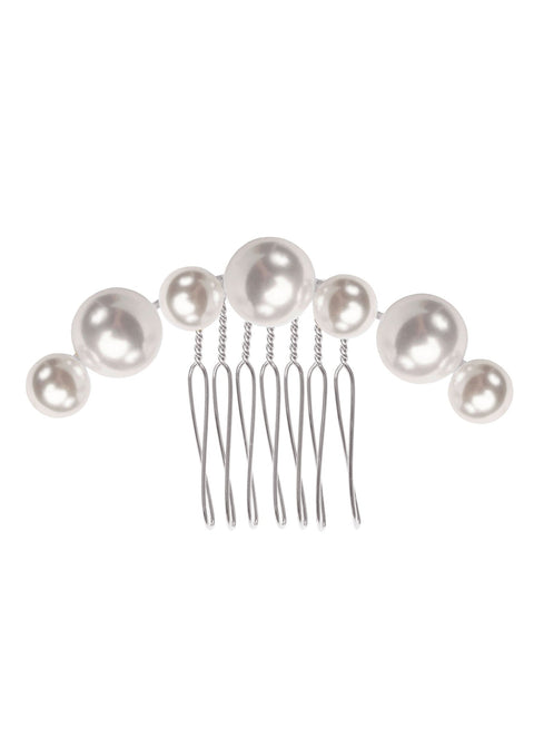 Pearl Dublet Garland Comb - bridal Hairpiece - Elizabeth Bower