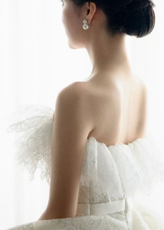 Pearl Dublet Earrings - Bridal | Elizabeth Bower