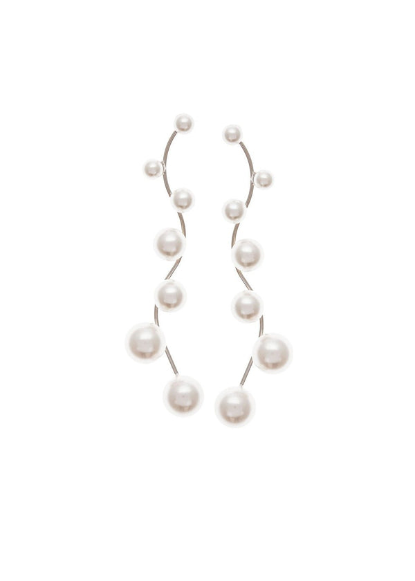 Pearletta - Long Pearl Drop EarringsEarringsElizabeth Bower