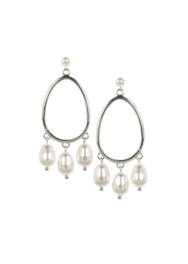 Pebble Pearl Drop EarringsEarringsElizabeth Bower