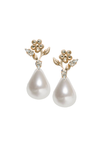 Sakura Bauble Pearl Earrings - bridal Earrings - Elizabeth Bower