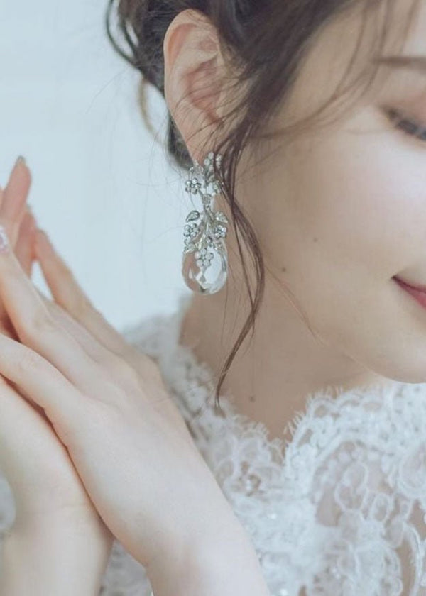 Sakura Dew Crystal Drop EarringsEarringsElizabeth Bower