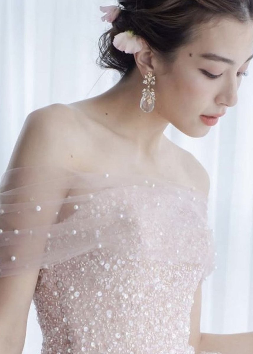 Sakura Dew Crystal Drop Earrings - bridal Earrings - Elizabeth Bower
