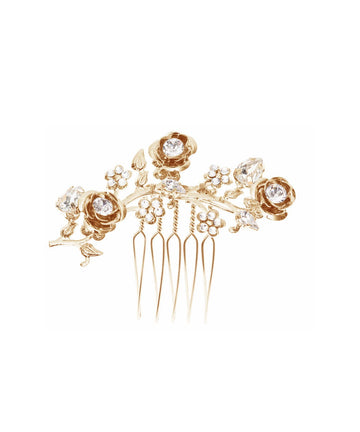 Sakura Mini Rose Comb - bridal comb - Elizabeth Bower