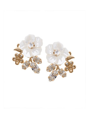 Sakura Petal Stud Earrings - bridal Earrings - Elizabeth Bower