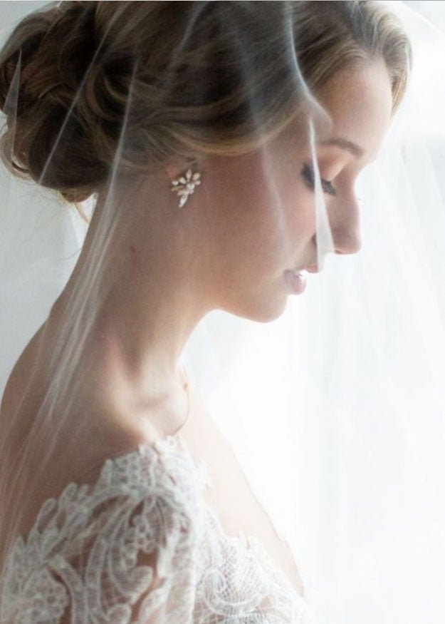 Starlite Statement Crystal Studs - bridal Earrings - Elizabeth Bower