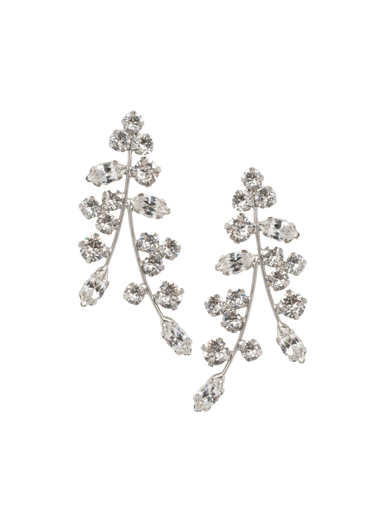 Trill Crystal Statement Earrings - bridal Earrings - Elizabeth Bower