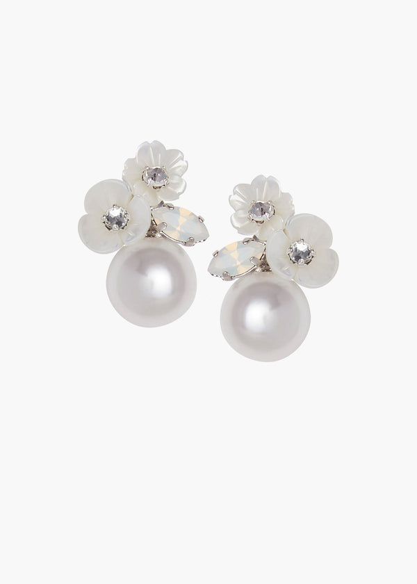 Trill Duet - Pearl Floral EarringsEarringsElizabeth Bower