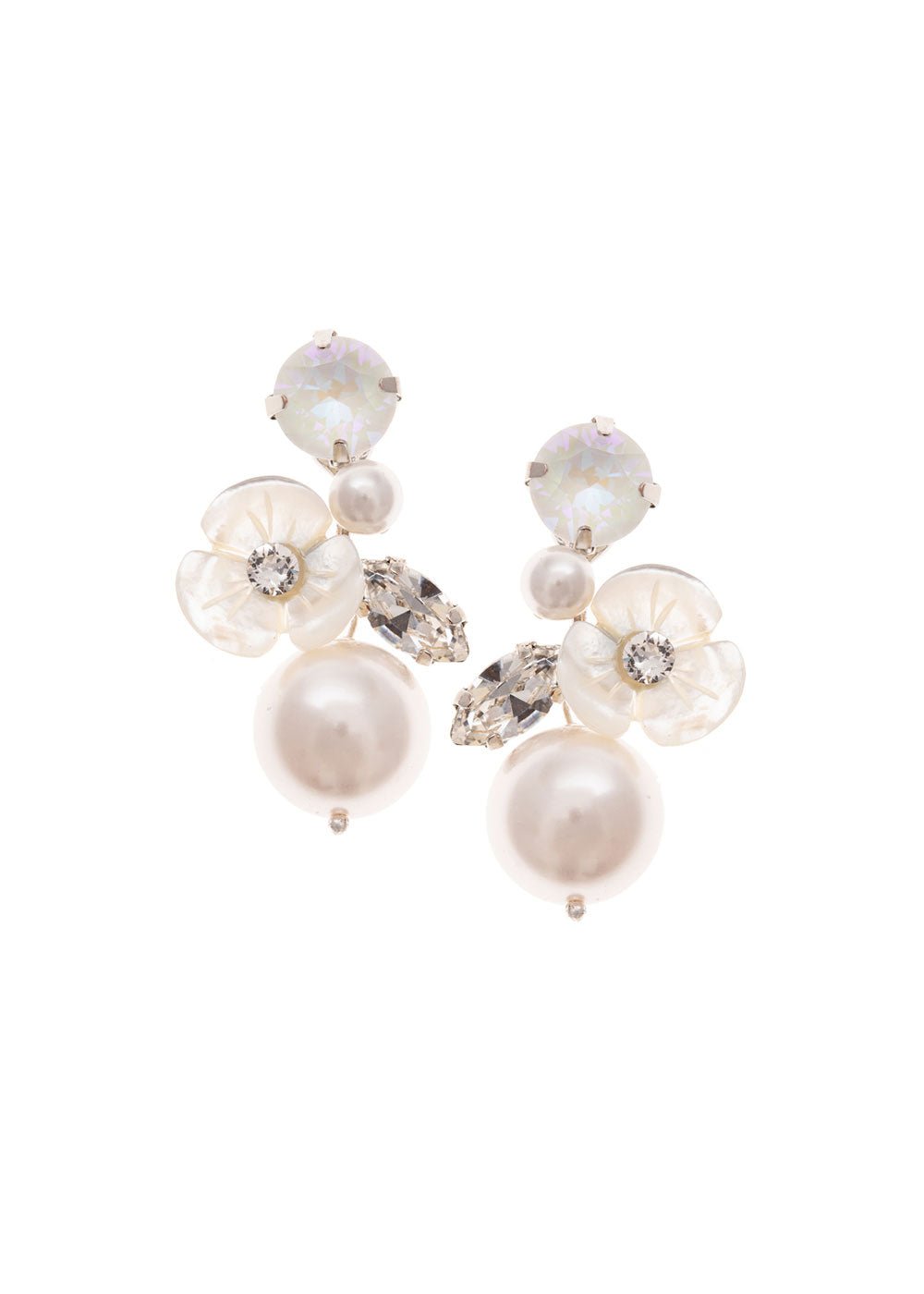 Trillium Bauble Drop - bridal Earrings - Elizabeth Bower
