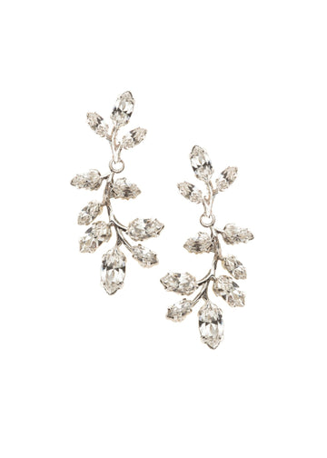 Vine Crystal Drop Earrings - bridal Earrings - Elizabeth Bower