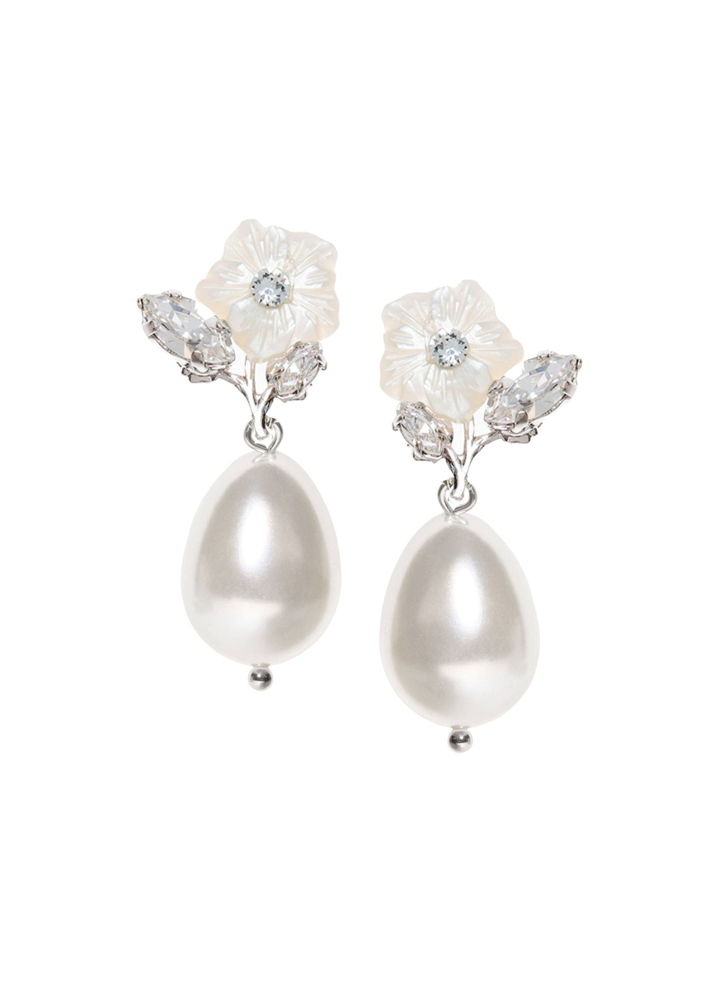 Vine Florum Bud Drop Earrings - bridal Earrings - Elizabeth Bower