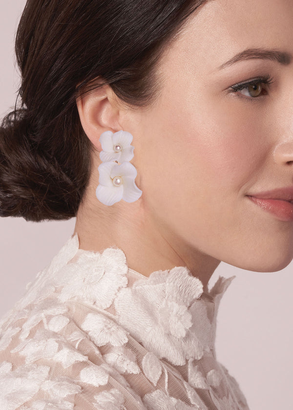 Weiss Dublet - Double Flower EarringsEarringsElizabeth Bower