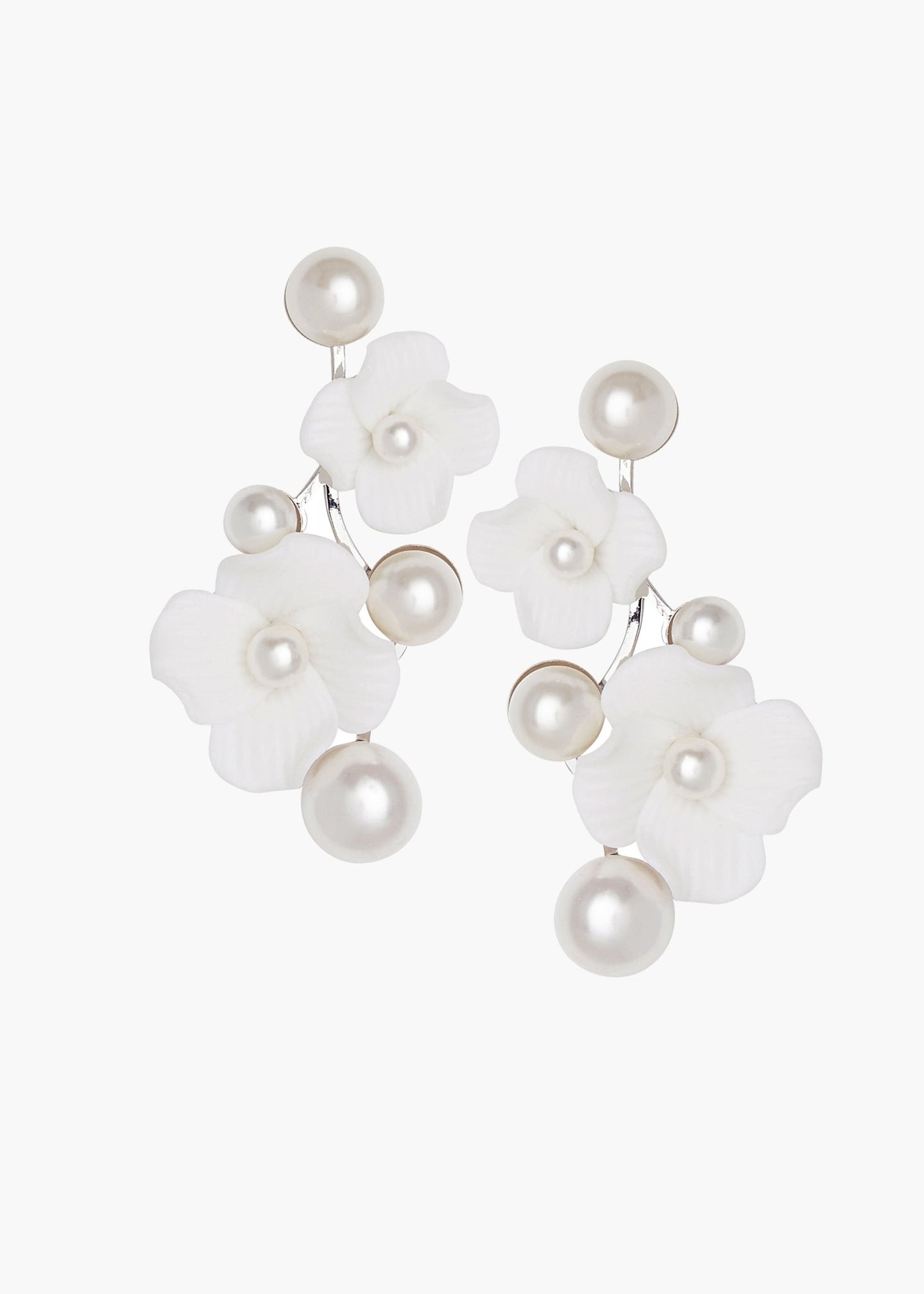 Weiss Pearl Floral Bridal EarringsEarringsElizabeth Bower