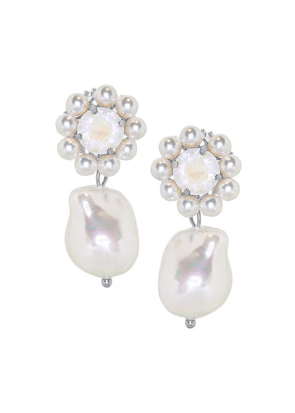 Baroque Bauble Pearl Drop Earrings