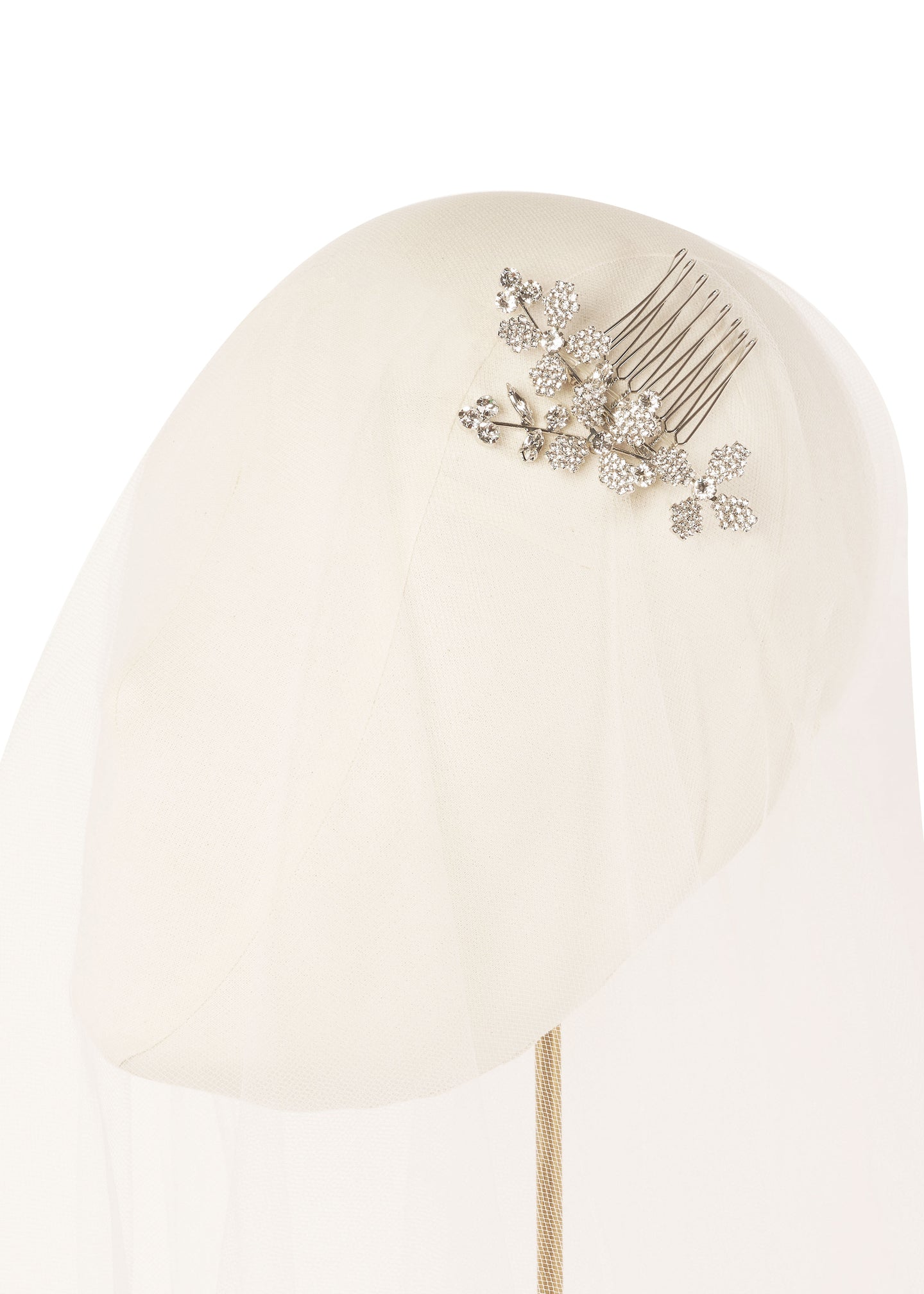 Budding Cascade Mini Crystal Bridal Comb