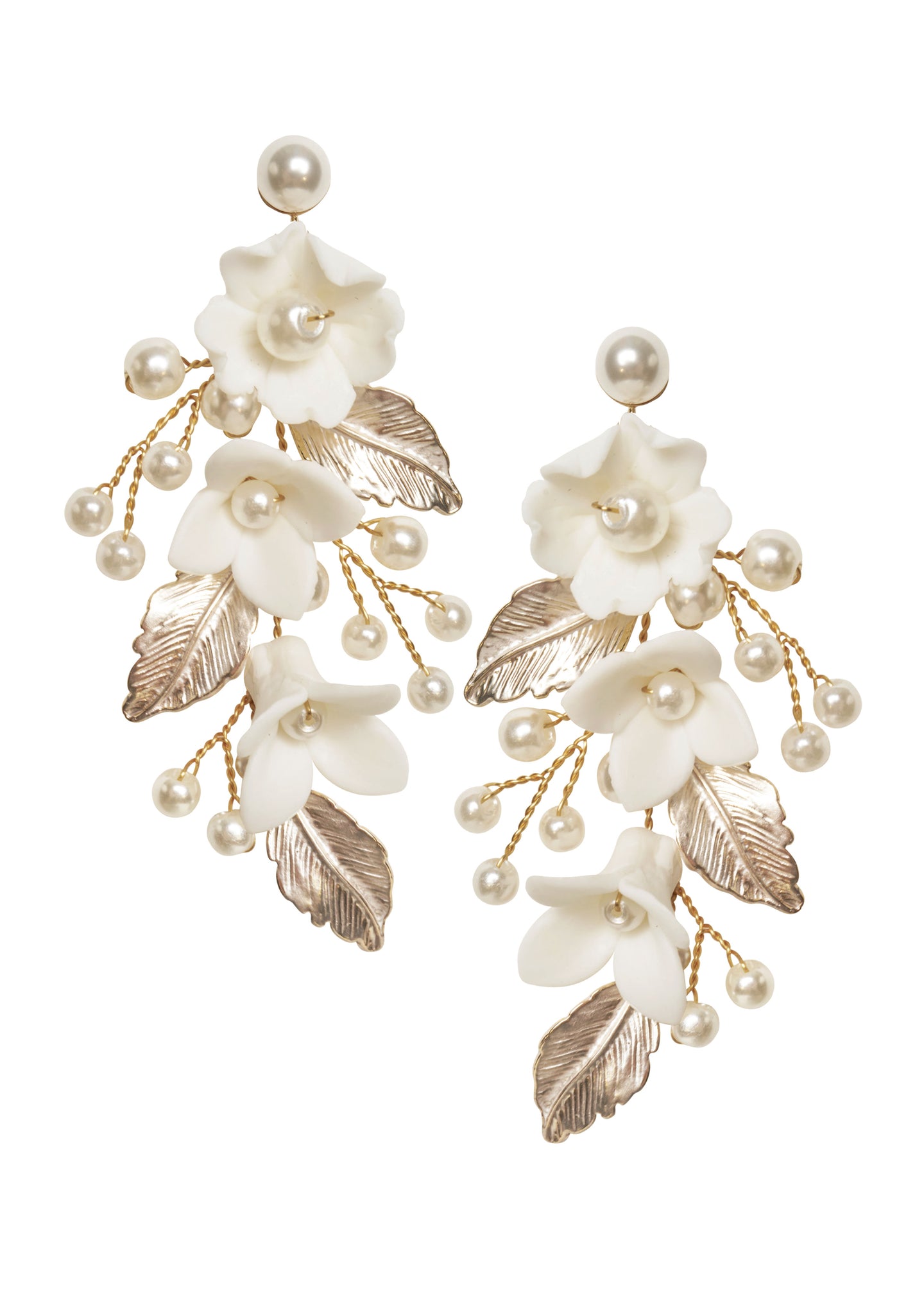 Adelweiss Floral Chandelier Earrings