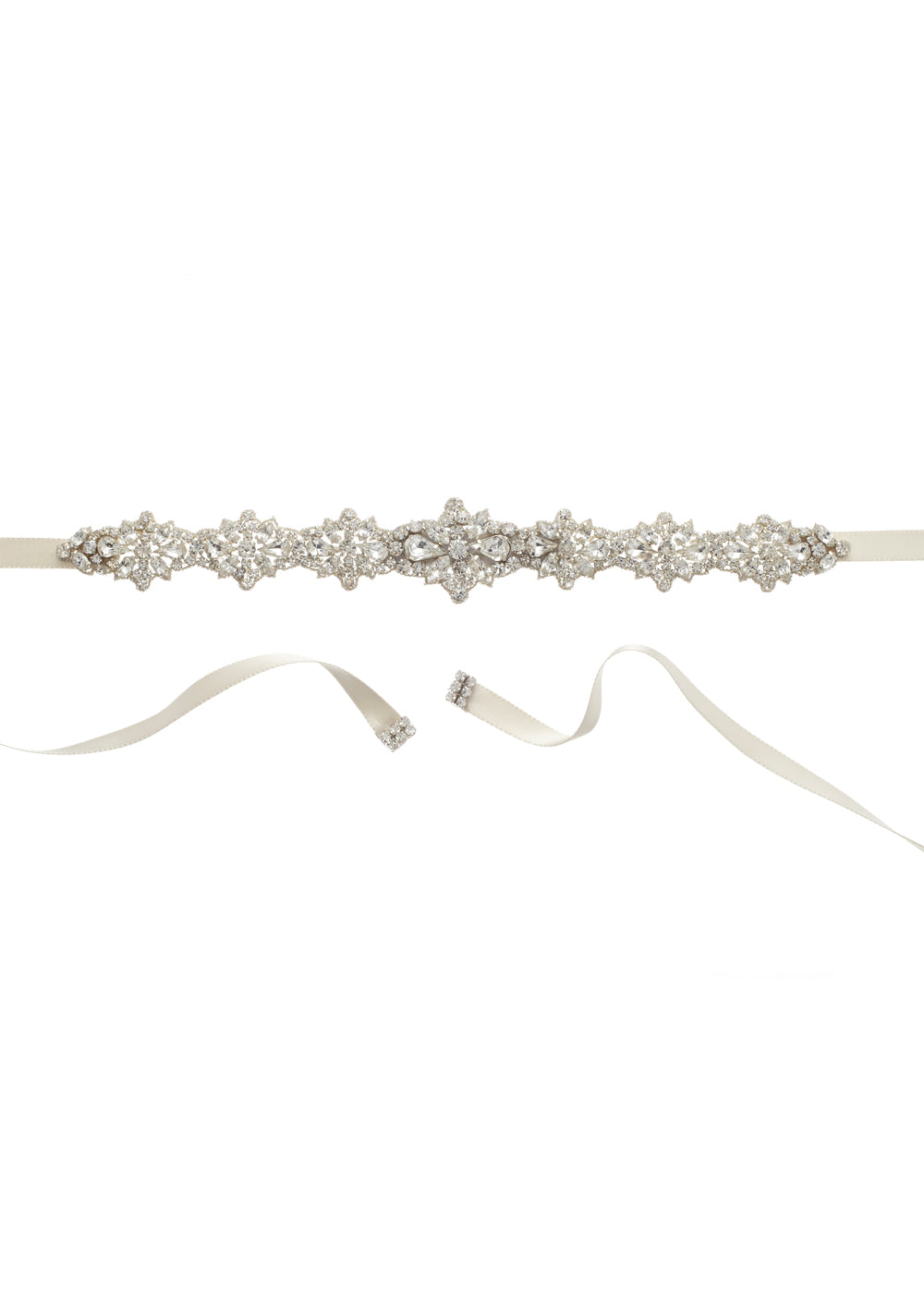 Star Flower Crystal Accent Sash