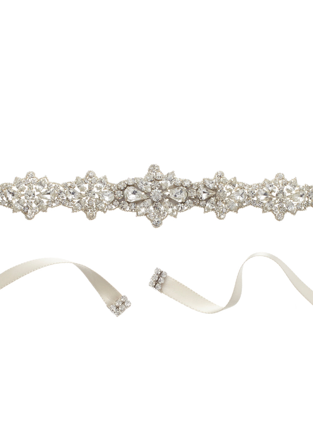 Star Flower Crystal Accent Sash