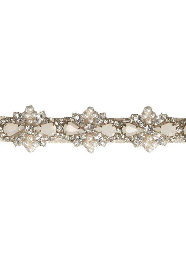 Star Flower Crystal Sash - Long