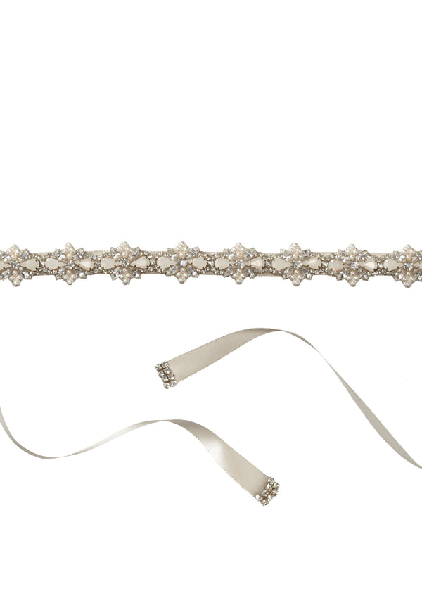 Star Flower Crystal Sash - Long
