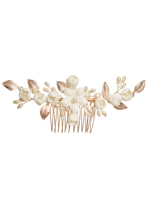 Adelweiss Mini Comb - bridal comb - Elizabeth Bower