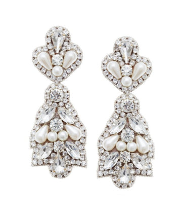 Alerie Drop - bridal Earrings - Elizabeth Bower