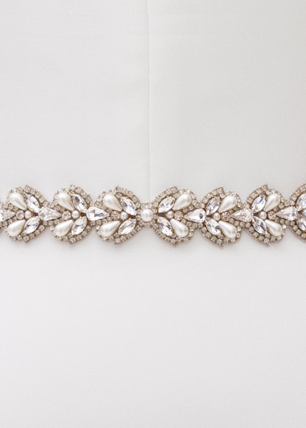 Alerie Sash - bridal Sash - Elizabeth Bower