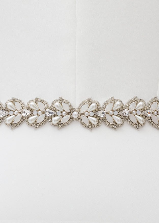 Alerie Sash - bridal Sash - Elizabeth Bower