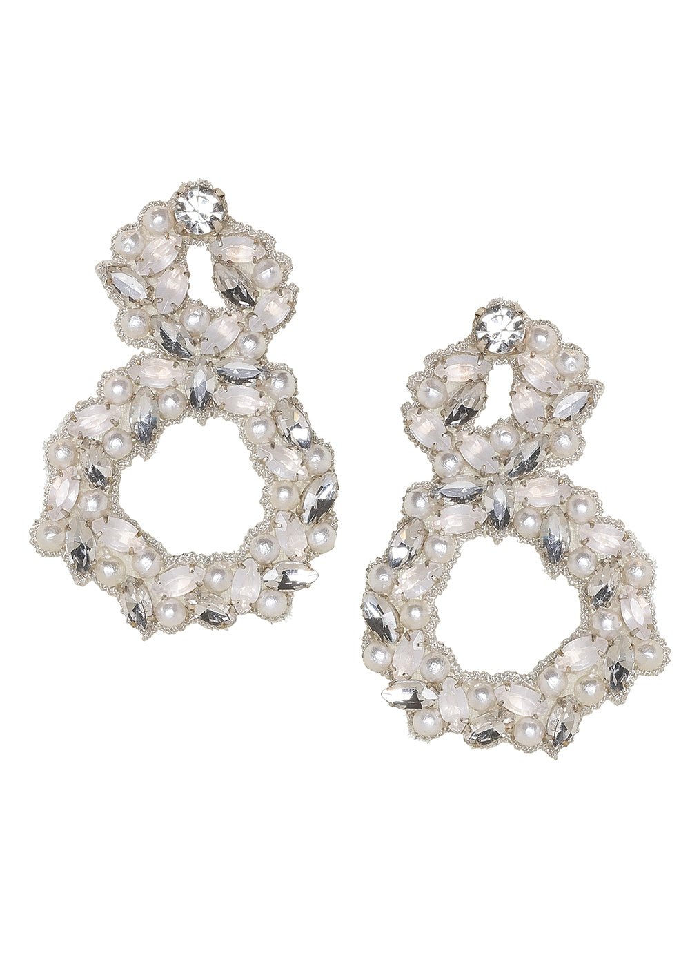 Annie Hoop Earrings - bridal Earrings - Elizabeth Bower