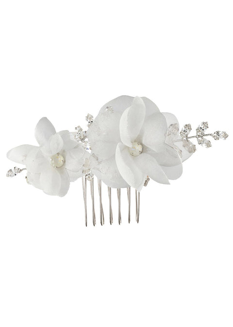 Artemis Fabrique Mini Floral Comb - bridal Earrings - Elizabeth Bower
