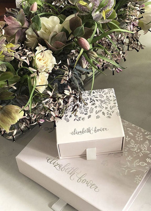 Artemis Fabrique Mini Floral Comb - bridal Earrings - Elizabeth Bower