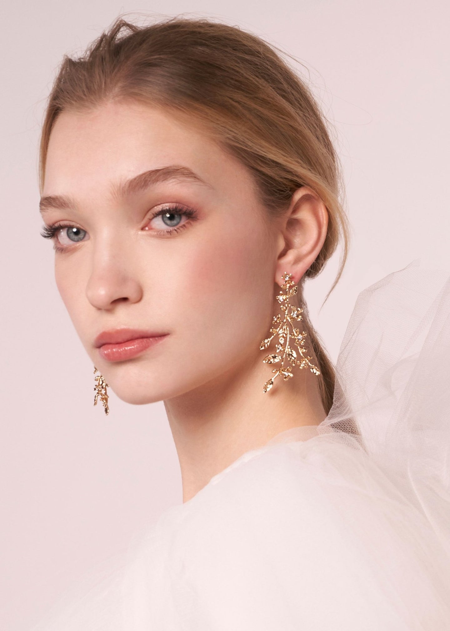 Athena Crystal Cascade Earrings - bridal Earrings - Elizabeth Bower