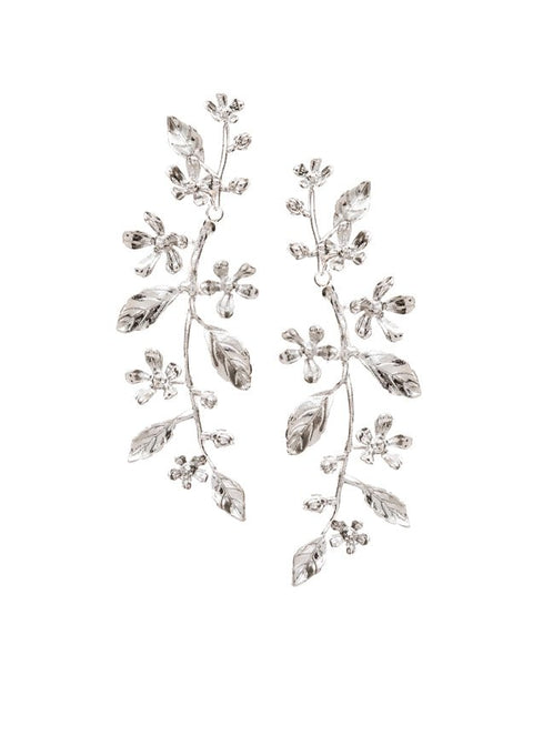 Athena Floral Drop Earrings - bridal Earrings - Elizabeth Bower