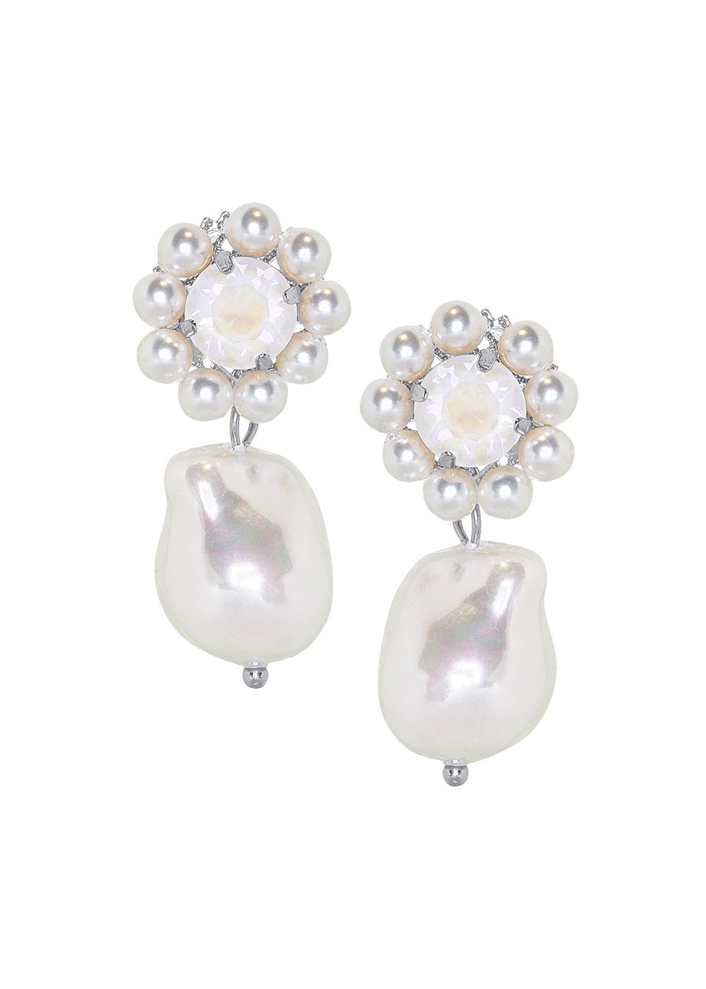 Baroque Bauble Pearl Drop EarringsEarringsElizabeth Bower