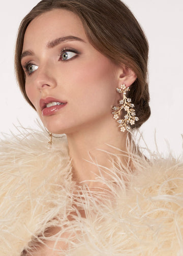 Blossom Cascade Chandelier - bridal Earrings - Elizabeth Bower