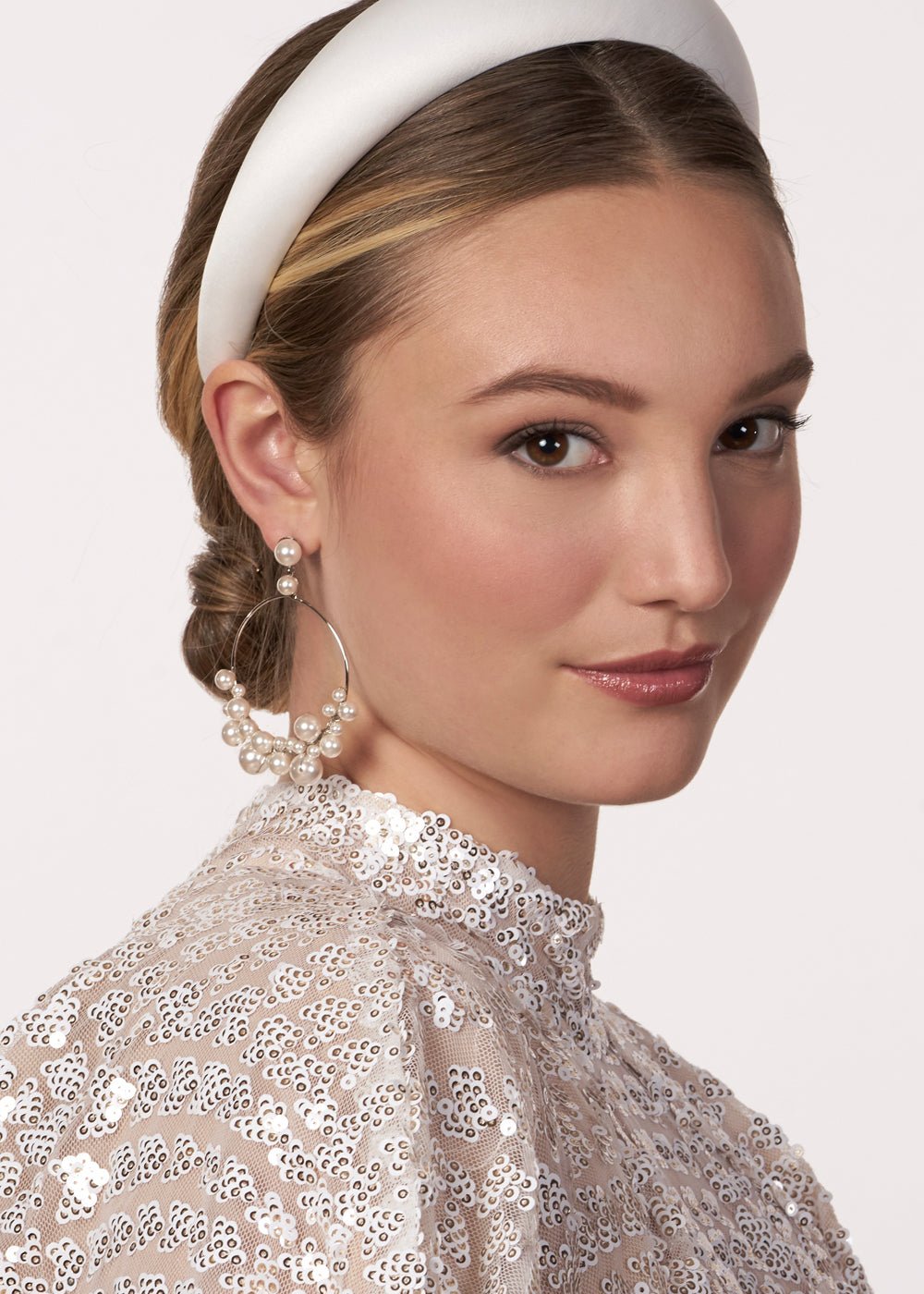 Bubble Hoop - bridal Earrings - Elizabeth Bower