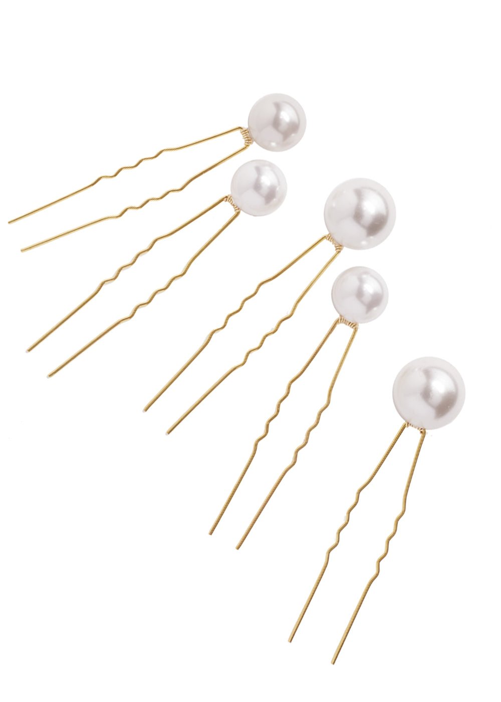Bubble Pearl Bridal Hairpin set - bridal Hairpins - Elizabeth Bower