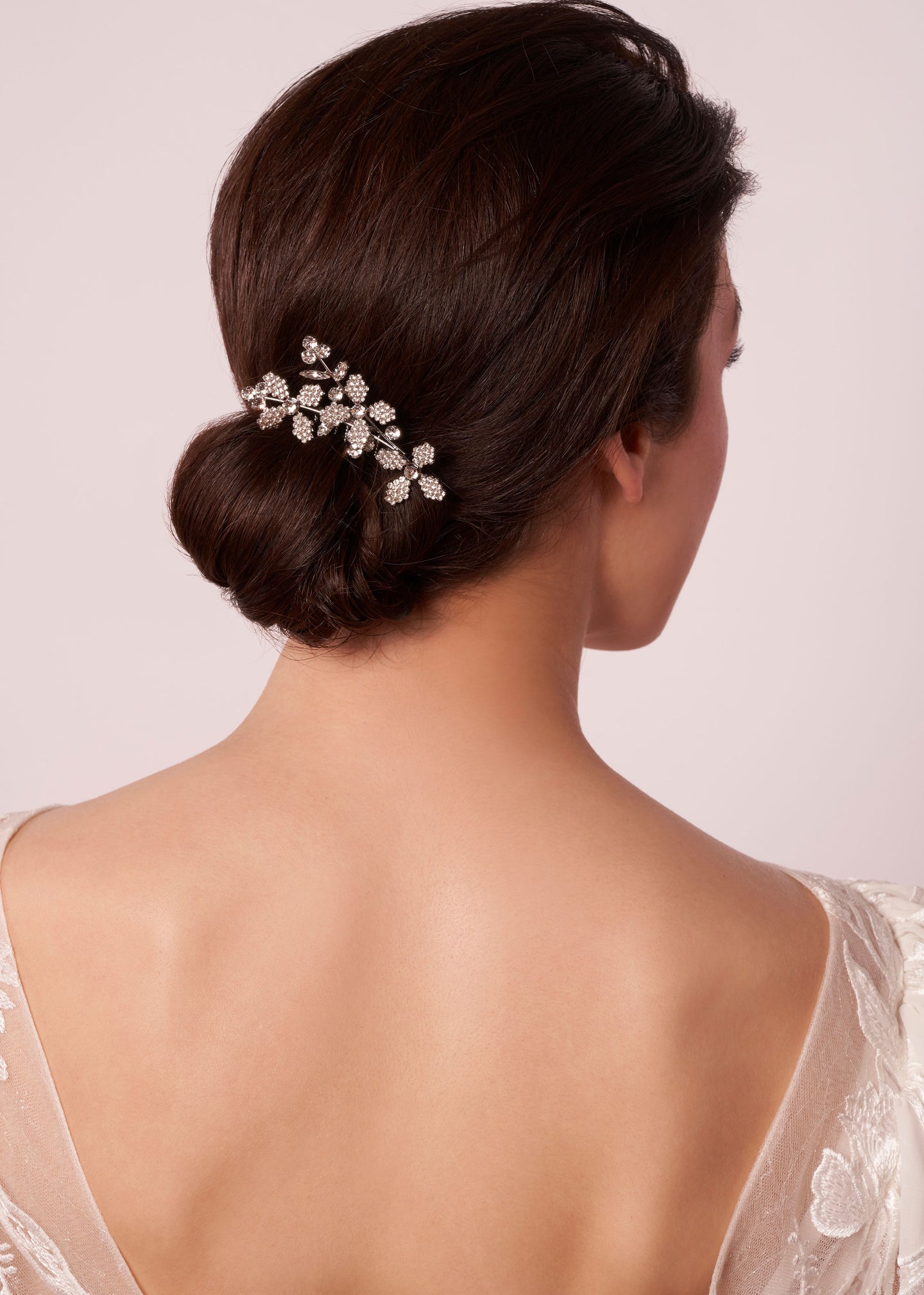 Budding Cascade Mini Crystal Bridal Comb