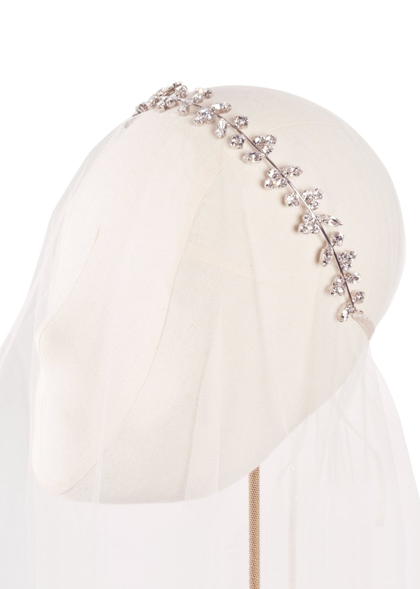 Bud Crystal Bridal Hairpiece - bridal hairband - Elizabeth Bower