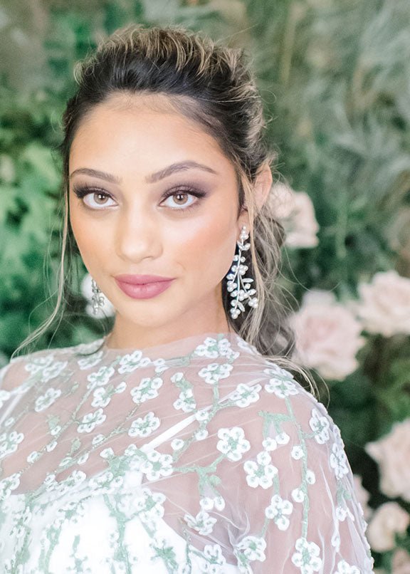 Bud Pearl Statement Earrings - bridal Earrings - Elizabeth Bower