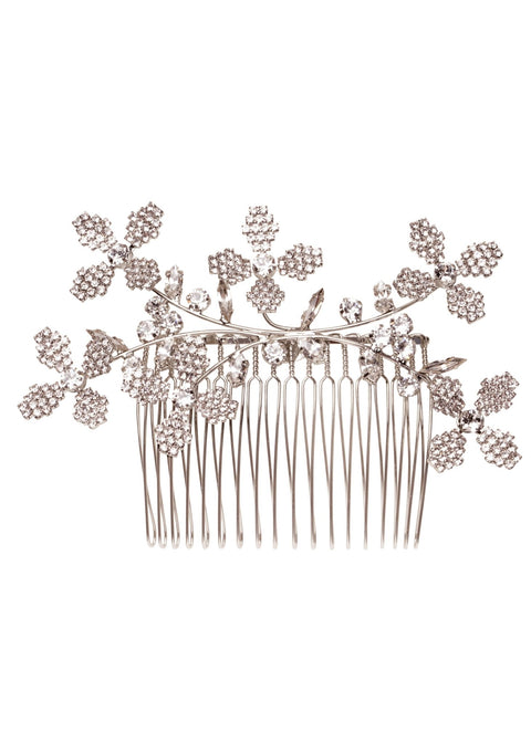 Budding Cascade Crystal Comb - bridal Earrings - Elizabeth Bower