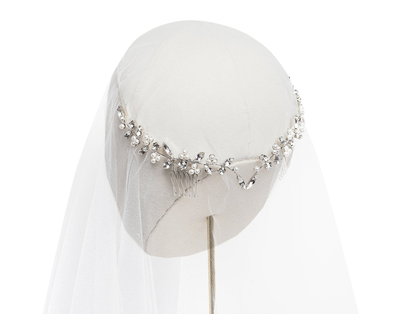 Budding Crystal Bridal GarlandcombElizabeth Bower