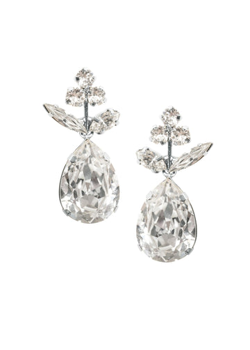 Classic Bud Crystal Drop Earrings - bridal Earrings - Elizabeth Bower