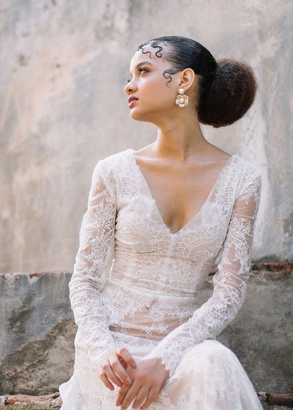 Clematis Pearl StudsEarringsElizabeth Bower