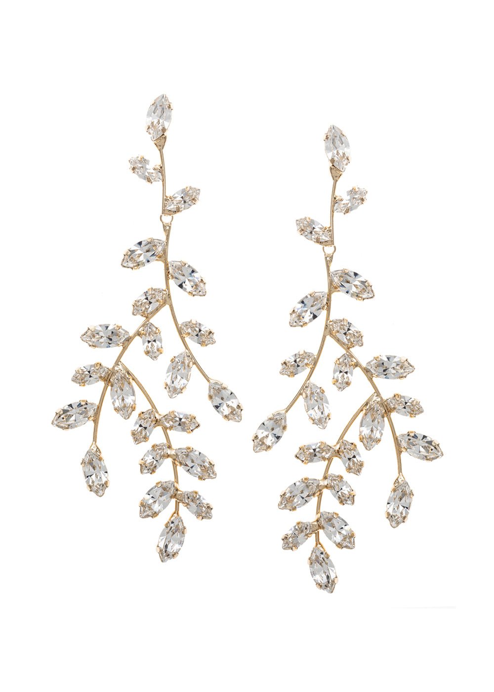 Crystalla Chandelier Earrings - bridal Earrings - Elizabeth Bower