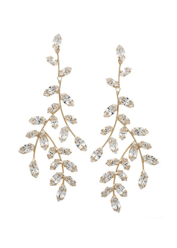 Crystalla Chandelier Earrings - bridal Earrings - Elizabeth Bower